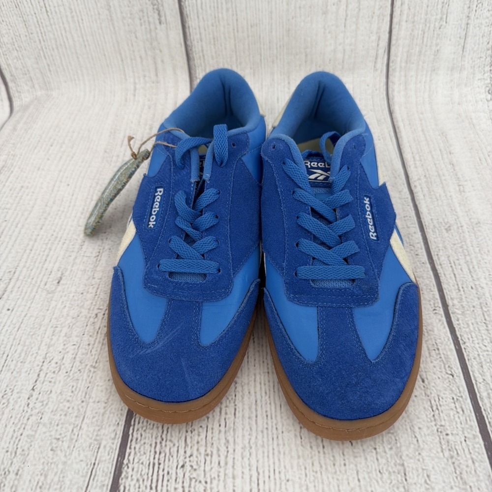 Reebok Club C Sneakers Womens 7.5 Bright Blue Suede Lace Up Lifestyle Shoes - Picture 2 of 9